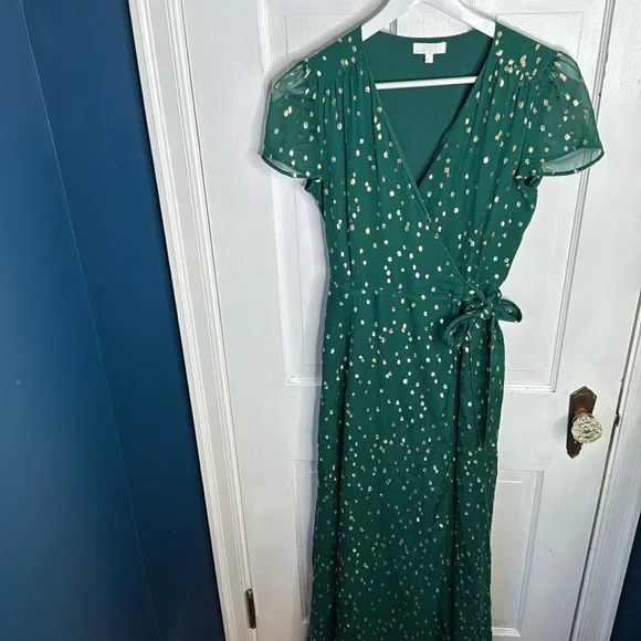 SEZANE Robe Armelle Maxi Wrap Dress Style-Hunting W1480 Sz 36 FR or 4 US - Picture 2 of 14